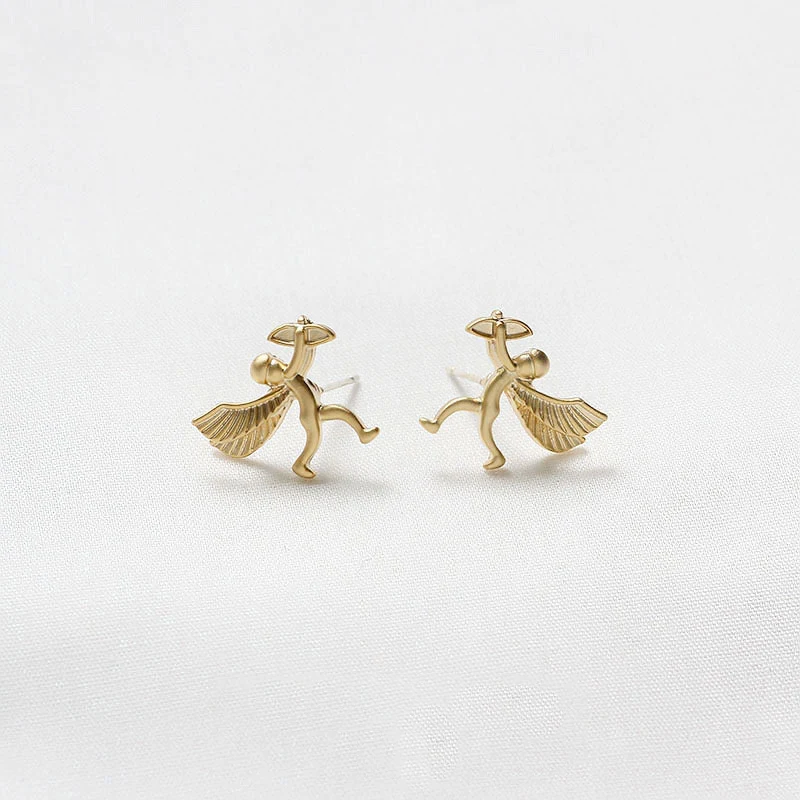 Модные Винтажные серьги с маленьким углом женские золотого цвета 2020 новые летние