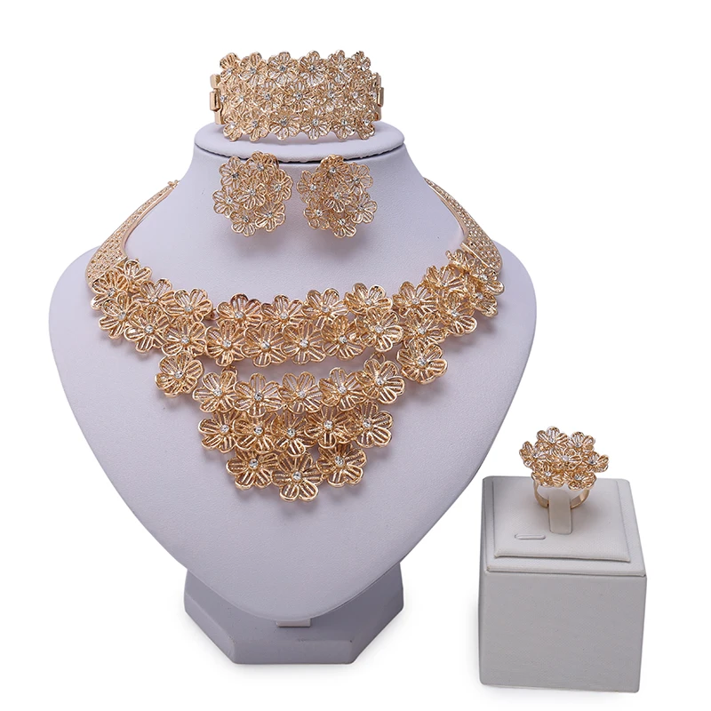

ZuoDi Brand 2017 Fashion african beads jewelry set Nigerian Women Wedding Jewelry Wholesale customer design dubai gold jewelry