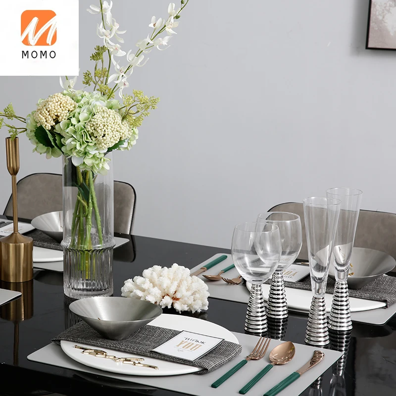 

Plate Set Combination Home Model Room Restaurant Western Food Plate Steak Plate Knife and Fork Set