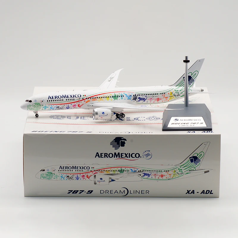 

1/200 масштаб B787-9 XA-ADL для AEROMEXICO Airline Mexico Ver, игрушечный самолет, литая под давлением модель самолета из сплава с шасси