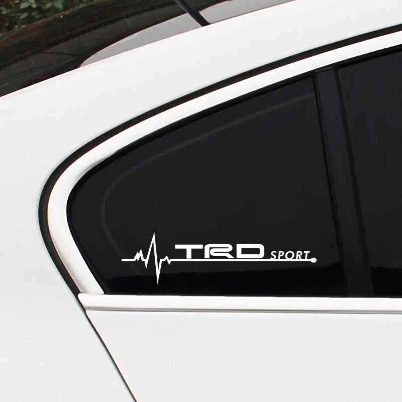 2 шт. автомобильный Стайлинг ПВХ TRD Спортивная эмблема Автомобильные Боковые