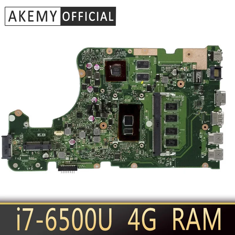Akemy X555UJ материнская плата для ноутбука ASUS X555UF F555U X555UB X555UQ X555UTest оригинальная 4G RAM