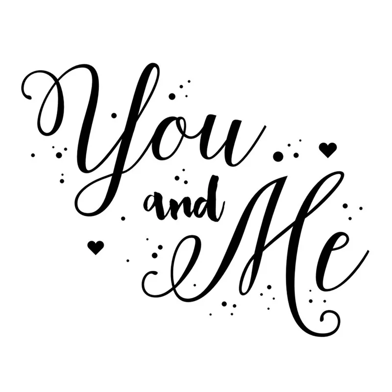 Металлические штампы YaMinSanNiO для вырезания надписей You and Me 2019 | Дом и сад