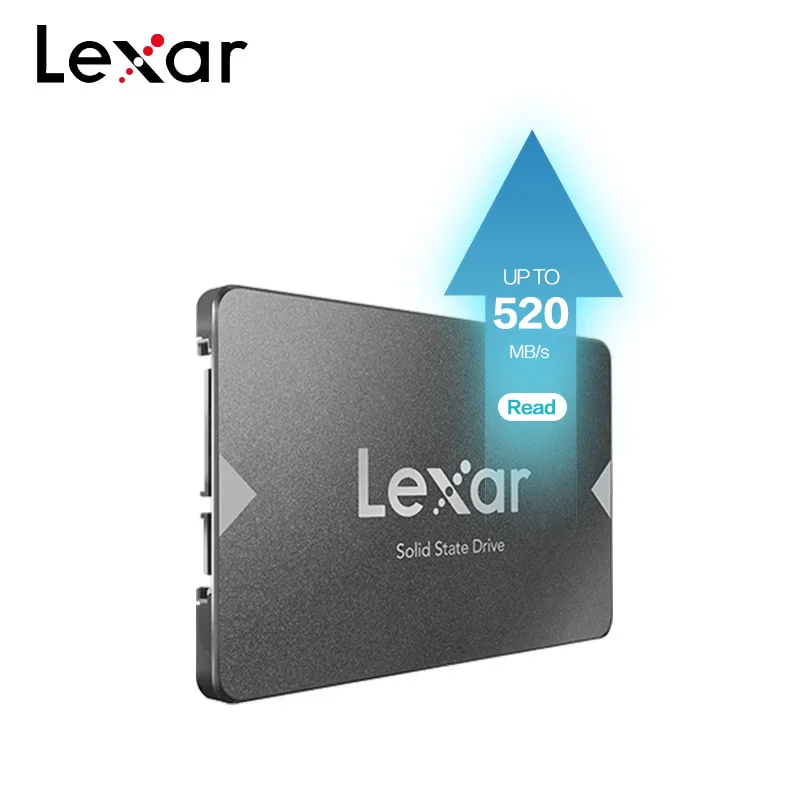 Твердотельный накопитель Lexar NS100 2 5 дюйма SATA III SSD 128 ГБ 256 высокая скорость 520 МБ/с./с