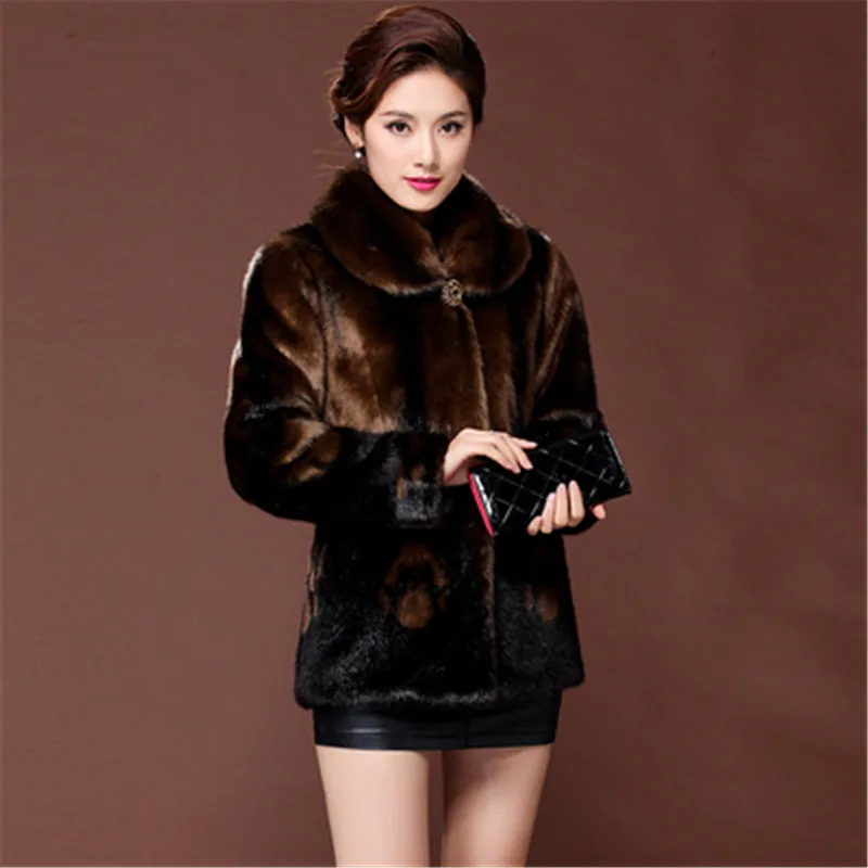Высококачественная роскошная норковая шуба 2019 женская зимняя обувь пальто Топы