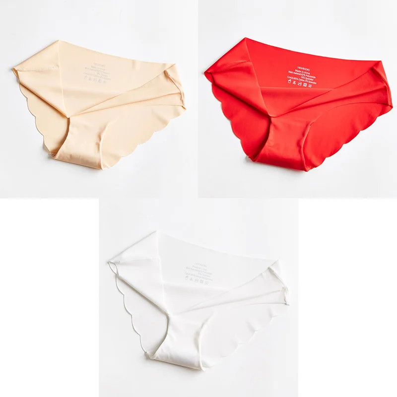nude red white 3 шт. бесшовные трусики для женщин, нижнее белье, сексуальные трусы, одноцветные женские трусики, Лидер продаж, нижнее белье для женщин, бесшовное M-XXL BANNIROU - Цвет: nude red white