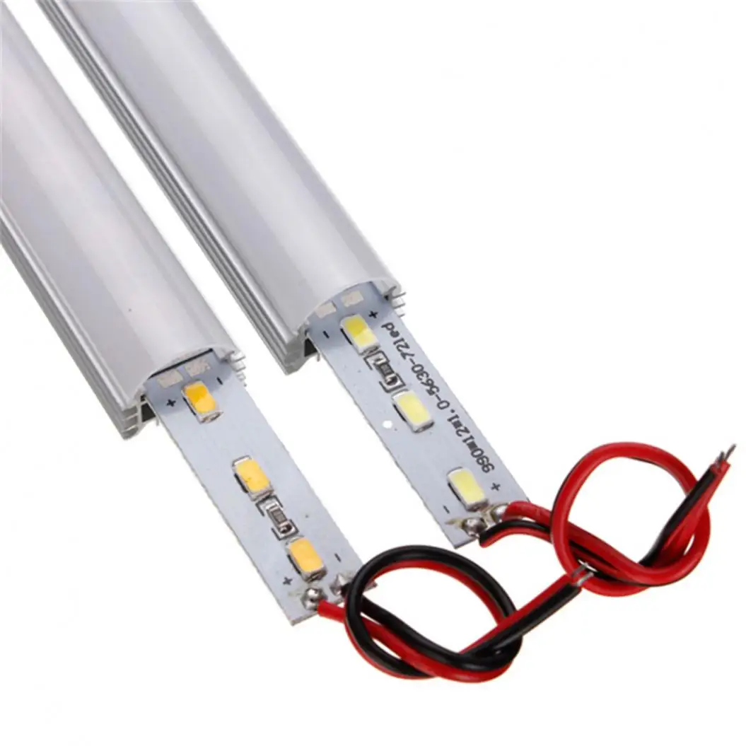 50 см DC 12V 11W 5630 SMD 36 светодиодный светильник с жесткой прокладкой крышкой и