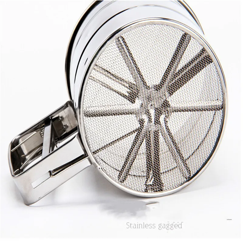 Ручной шейкер для муки сито из нержавеющей стали инструмент выпечки сахарной