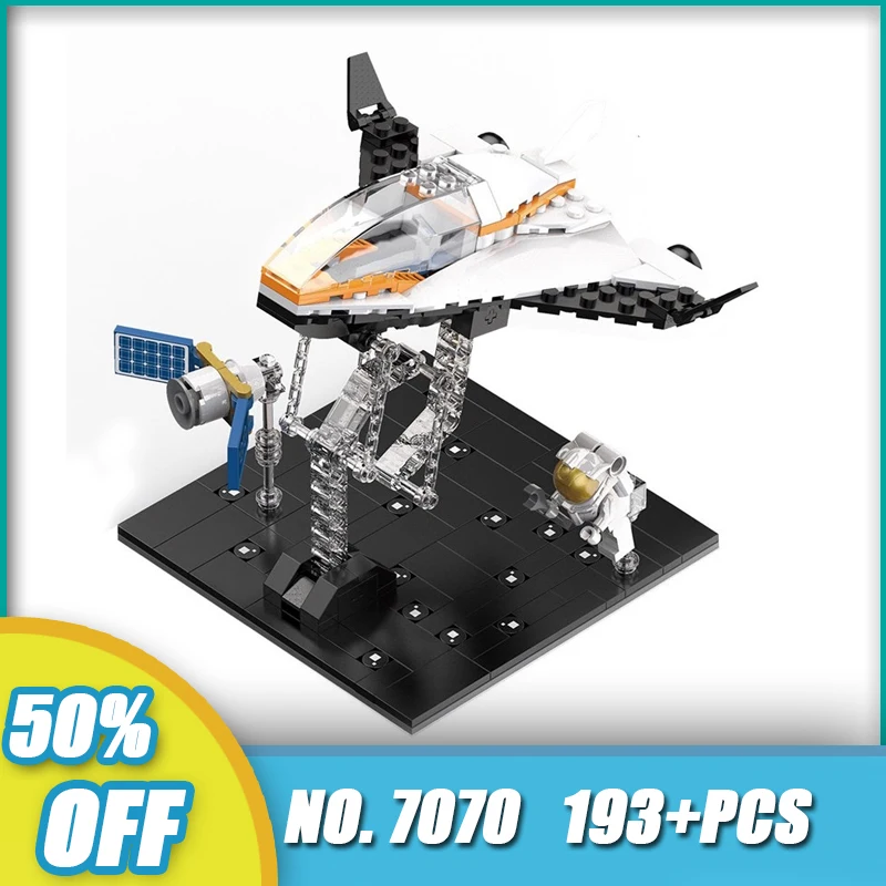 

Новинка, модель космического корабля Dk7020 для исследования, модель космического корабля со спутником, конструктор в сборе, Набор детских стр...