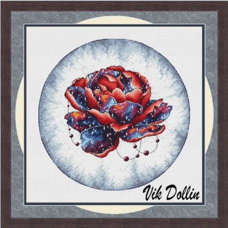 

MM Gold Collection Counted Cross Stitch Kit Cross stitch RS cotton with cross stitch Space flower