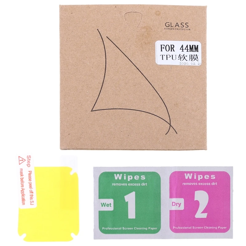 Прозрачная мягкая защитная пленка из ТПУ для Apple Watch серии 4 40/44