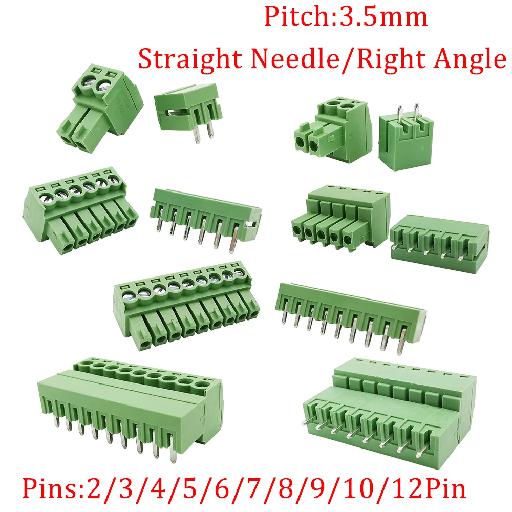 5 пар 15EDG KF2EDG 3 мм 81 96 08 PCB винтовая Клеммная колодка 2-12Pin штекер гнездовой разъем