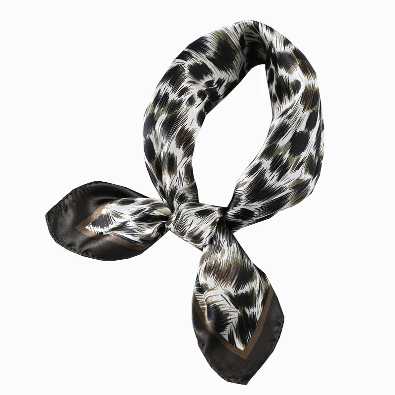 

50X50CM Fashion Women Square Scarf All-match Wraps Elegant Floral Dot Spring Summer Head Neck Hair Tie Band Neckerchief