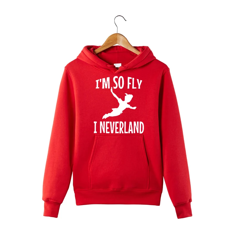 Толстовки I'm So Fly I Neverland Свитшот Питер Пэн унисекс пуловер с крючком для