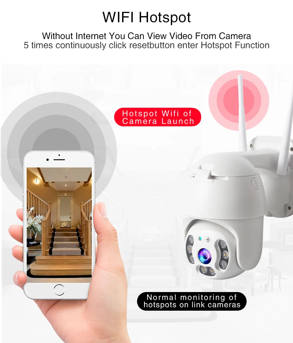 Ip-камера, wifi, уличная, 1080 P, Мини скоростная купольная камера, уличная, ночное видение, видеонаблюдение, беспроводная мини-камера, двухстороннее аудио