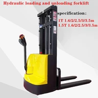 hydraulic loading and unloading forklift truck with automatic pallet lifting electromechanical lifting 1 63 5 m11 5t