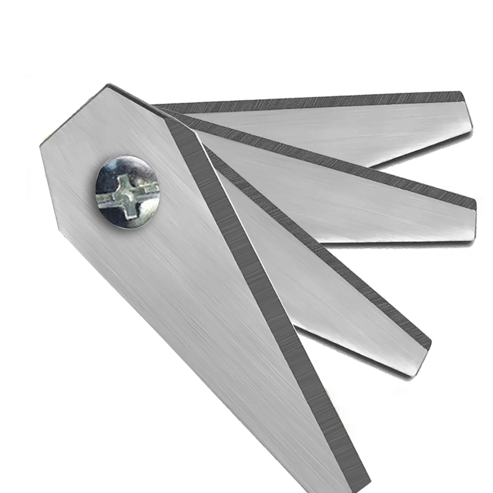 

30pcs Lawn Mower Blade 49.5x19x1mm Grass Trimmer Stainless Steel Blade Replacement for Husqvama Auto Machine Lawnmower Accessory