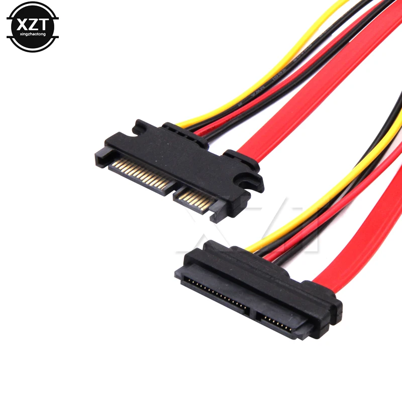 10 шт. SATA 7 + 15 Pin/22 Pin кабель штекер-гнездо последовательный ATA удлинитель питания