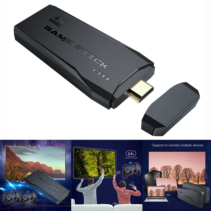 

Беспроводная игровая ретро-консоль M8, совместимая с HDMI, видеоигра Plug And Play, с более 3500 играми, поддерживает 9 эмульаторов
