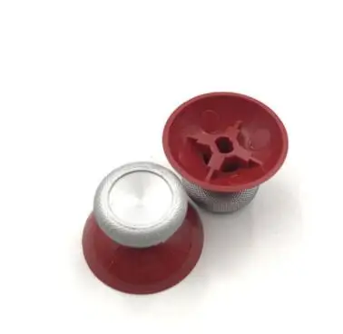 20 пар = 40 шт оптом для microsoft Xbox One S X Elite красный синий серый Thumbsticks колпачок для джойстиков кнопки - Цвет: Silver Red