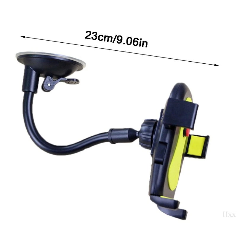 Car Smart Phone Holder Long Arm Windshield Mount Bracket Hose Automatic Lock Navigation Stand with Suction Cup Support |