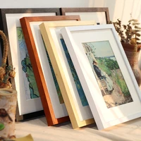 black white wood color picture photo frame a4 a3 wooden frame nature solid wall mounting hardware included without cardboard