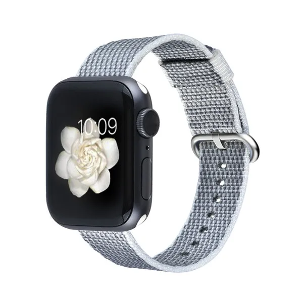 Тканый нейлоновый сменный ремешок для Apple Watch series 4/5 40 мм 44 мм тканевый браслет для Iwatch series 3 2 1 38 мм 42 мм - Цвет ремешка: Color 30