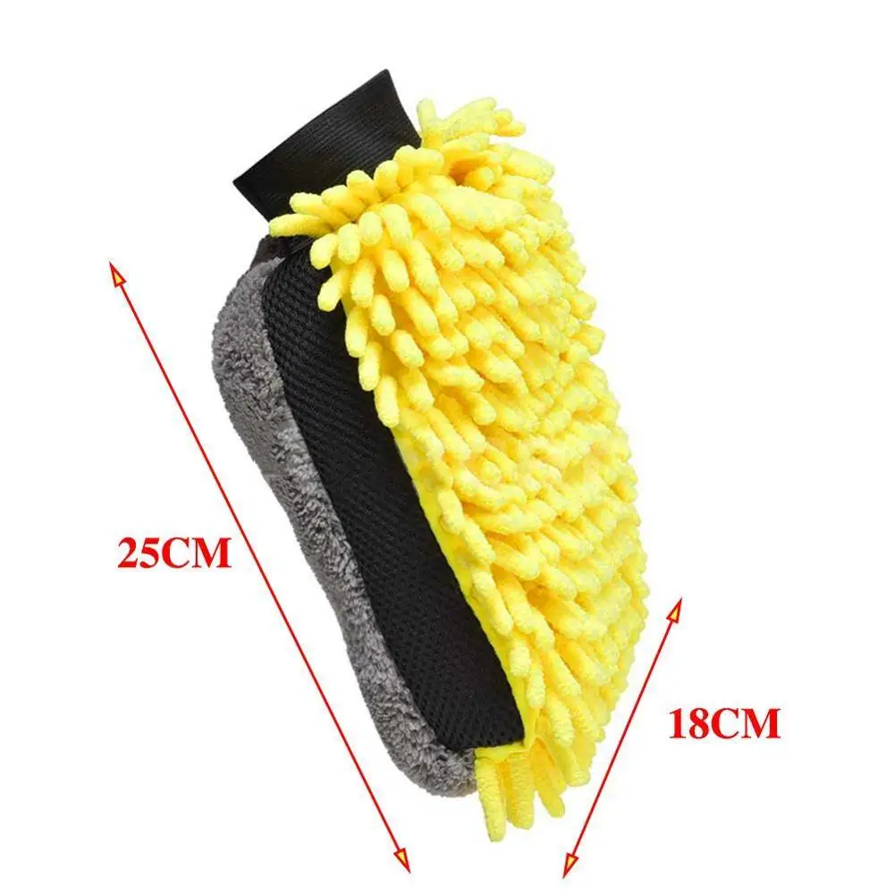 

Car Cleaning Supplies Car Wash Glove Coral Mitt Soft Glove Brush Thick Cleaning Car Absorbency Wax Detailing High Glove E3O7