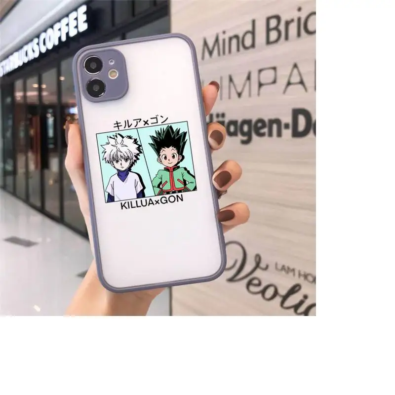 

HUNTER x HUNTER Phone Case matte transparent For gray iPhone 7 8 x xs xr 11 12 pro plus max mini Clear Funda