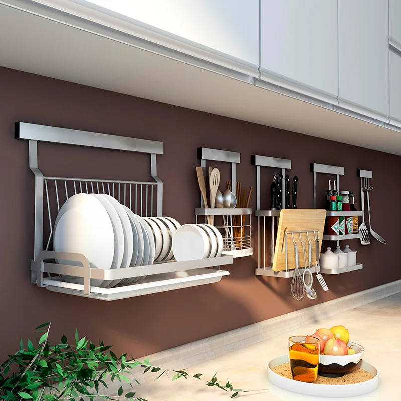 304 кухонная полка из нержавеющей стали многофункциональная настенная сделай сам