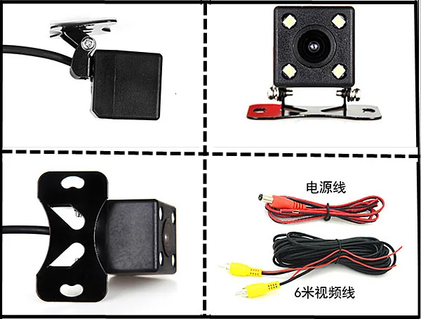 12V 24V автомобиля Парковка Системы комплект заднего вида Камера реверса Камера Водонепроницаемый 4," TFT ЖК-зеркало заднего вида Дисплей монитор