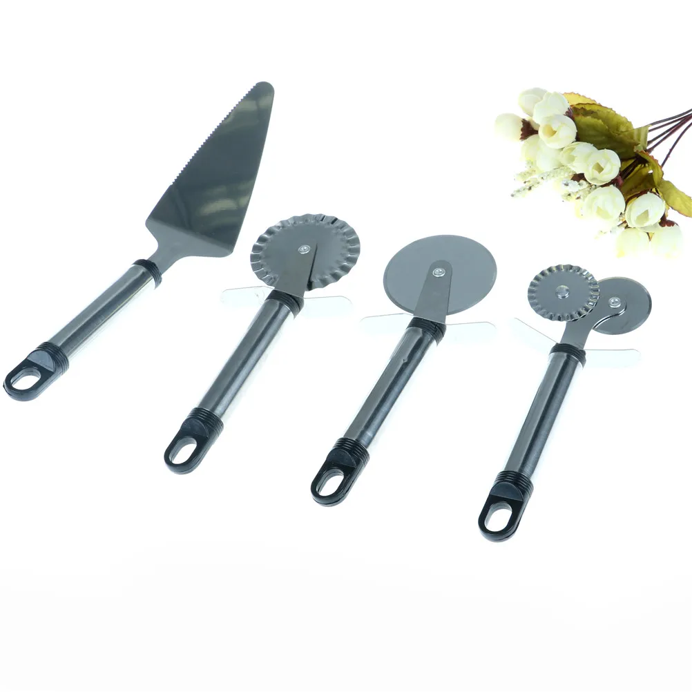 1PCS Stainless Steel Pizza Cutter Double Roller Knife Pastry Pasta Dough Crimper Kitchen Tools 4 Patterns | Дом и сад