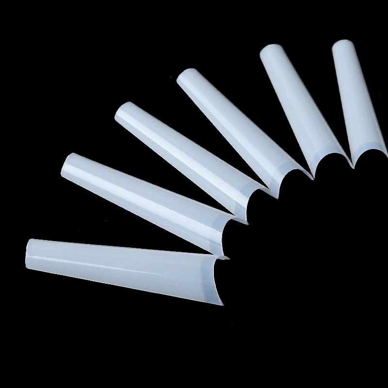 

500pc False Nail Art Tips French Natural Transparent Coffin False Nails Tips Acrylic UV Gel Nail Polish Manicure Tool False Nail