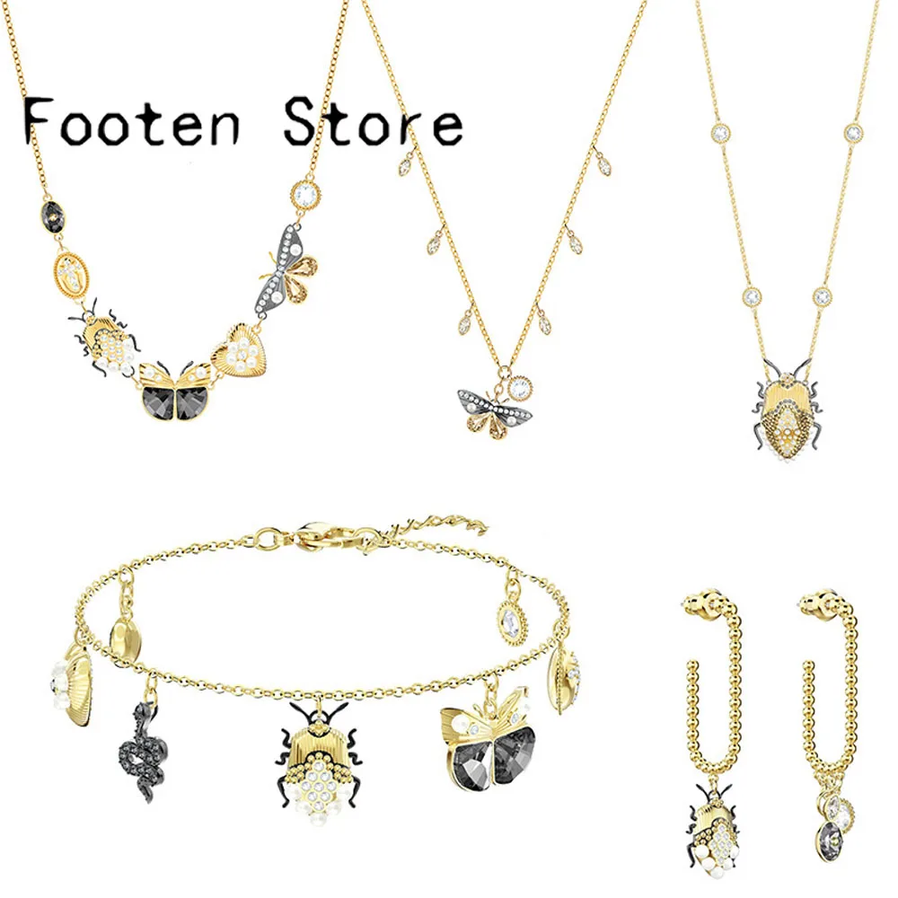 

SWA Fashion Ladies Jewelry Butterfly InsectCute Animal MAGNETIC Scarab Series Jewelry Sets Earrings Necklaces Bracelets Jewelry
