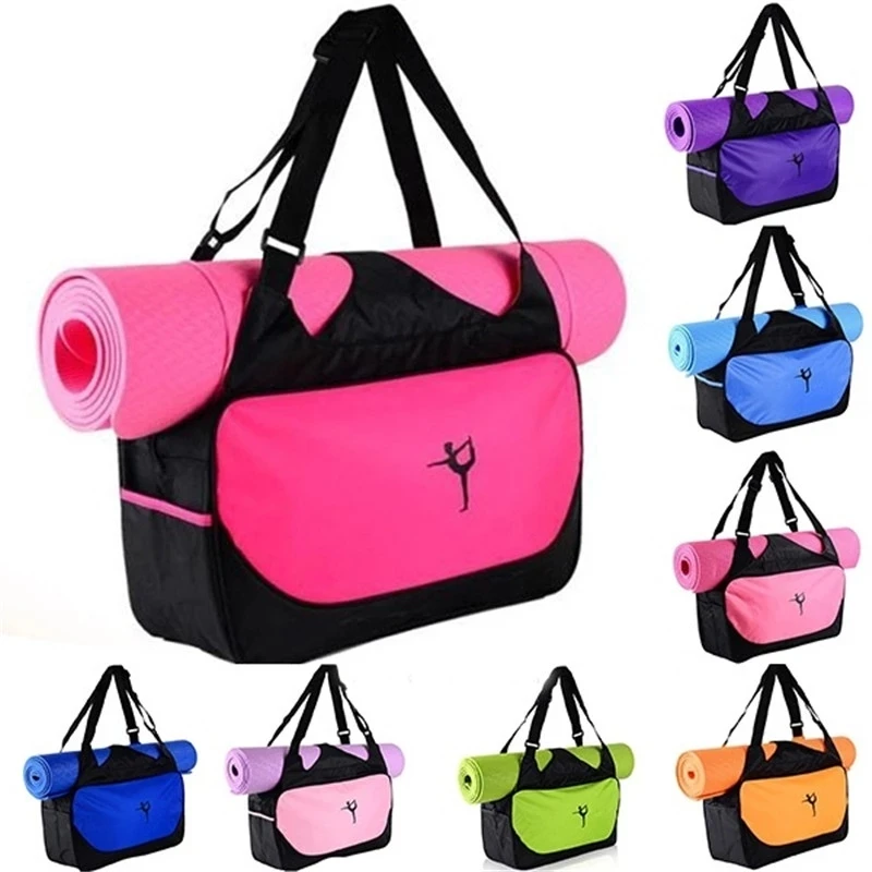 Multifunctional Yoga Fitness Bag Waterproof Nylon Training Shoulder Crossbody Sport Bag For Women Fitness Travel Duffel Clothes