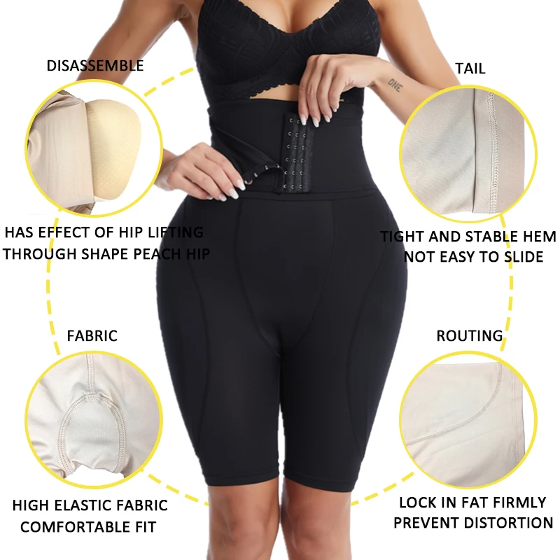 Women Shapewear Butt Lifter Body Shaper Panties High Waist Hip Padded Enhancer Booty Lifter Tummy Control Panty with Padded Slim