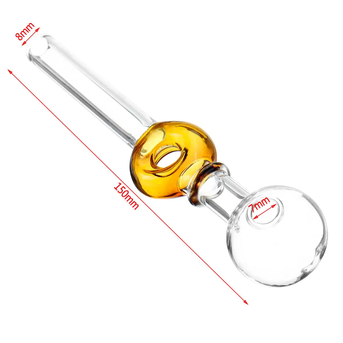

5.3 Inch Donut Tub Glass Straw