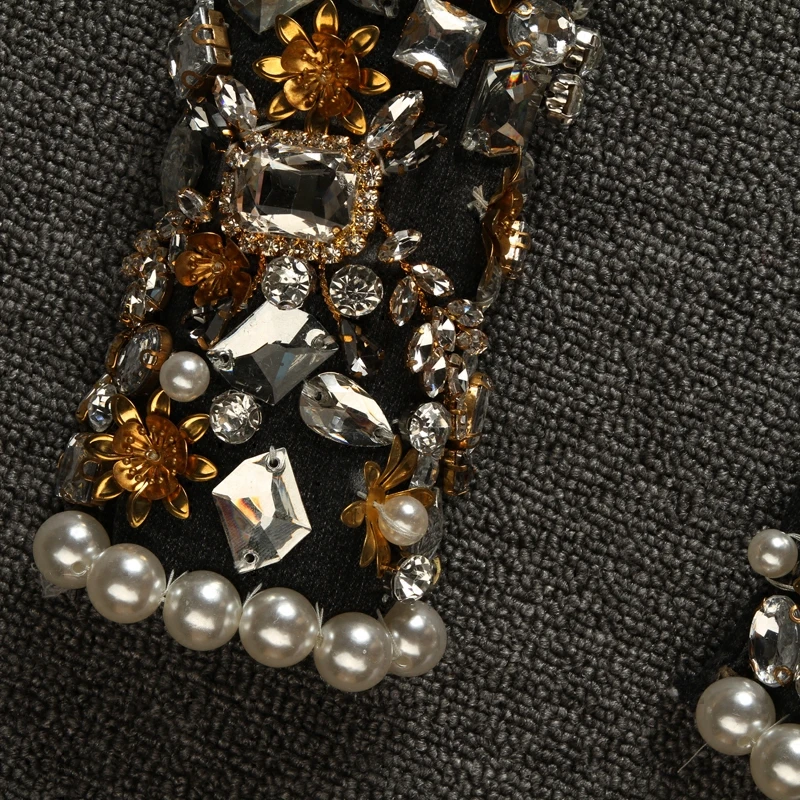 Женские джинсы с вышивкой черные облегающие брюки-карандаш модельные длинные