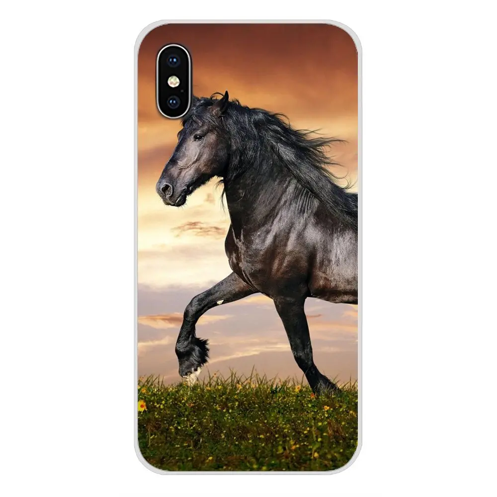 Фредерик большая красота Лошадь мягкий прозрачный чехол для Apple iPhone X XR XS 11pro MAX 4S 5C