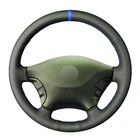 Из искусственной кожи синего цвета маркер рука сшитый чехол рулевого колеса автомобиля для Mercedes Benz W639 виано Вито 2006-2015 Фольксваген