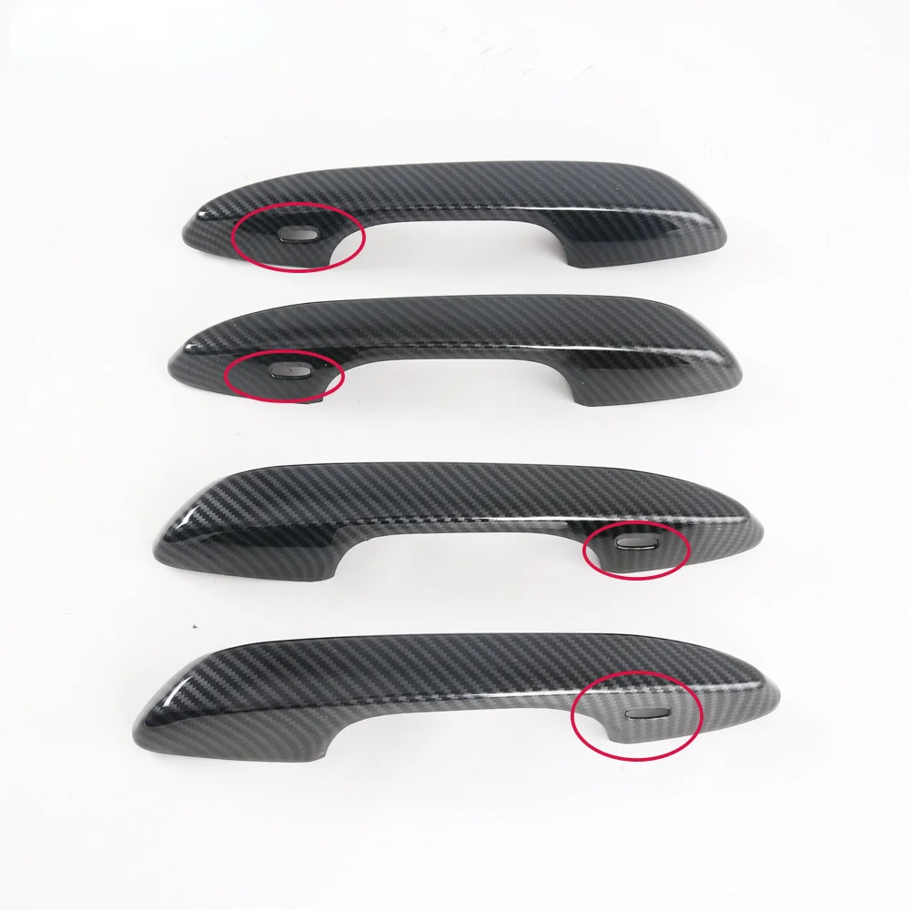 

Для Lexus ES ES300H ES350 ES200 ES260 ES300 2018-2022 хромированная накладка на дверную ручку автомобиля из углеродного волокна, наклейка, аксессуары для стайлинга