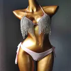 2020 venus отпуск стразы комплект бикини Бриллиантовый Купальник сексуальный женский купальный костюм с камнями пуш-ап Пляжная одежда