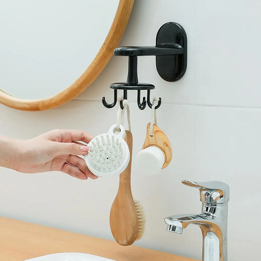 Kitchen Gadgets Accessories Bath Hook Wall Mounted 360° Rotating Coat Hanger Home Table Party Decor decoration Christmas Dropshi | Дом и сад