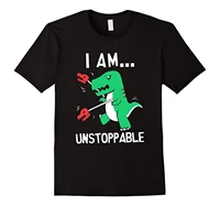 i am unstoppable t rex dinosaur claw grabber xmas 2018 summer new brand t shirt men hip hop men t shirt casual fitness