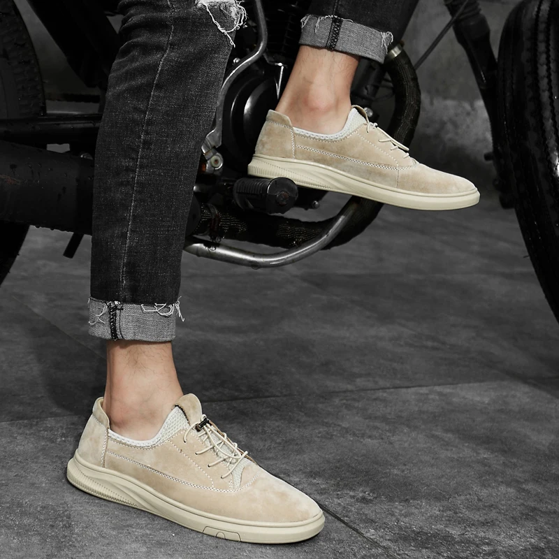 High Quality Mens Luxury Sneakers Classic Suede Shoes Men Comfortable Outdoor Walking Footwear Fashion Handmade Casual | Обувь