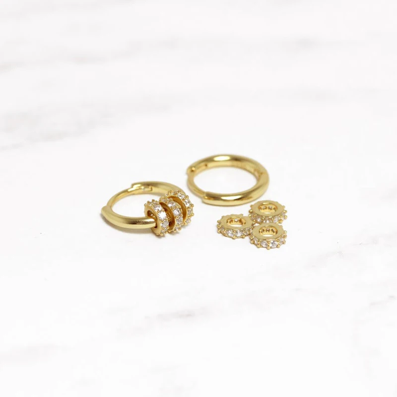 

AIDE 925 Sterling Silver European American Hoops Earrings For Women Girls Lovers' Gift Fine Earrings Jewelry Pendientes Brincos