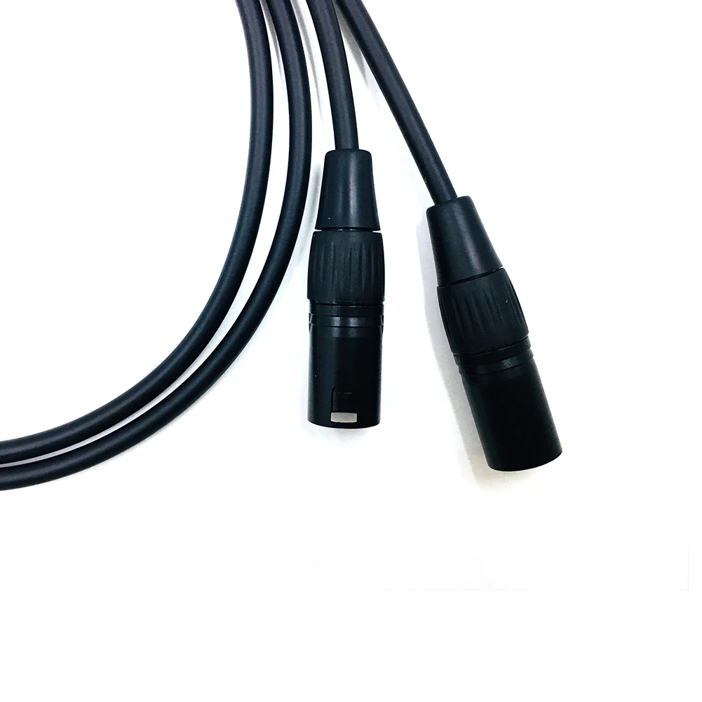 Качественный кабель с двумя штекерами 2RCA и XLR для наушников Hi Fi аудиокабель