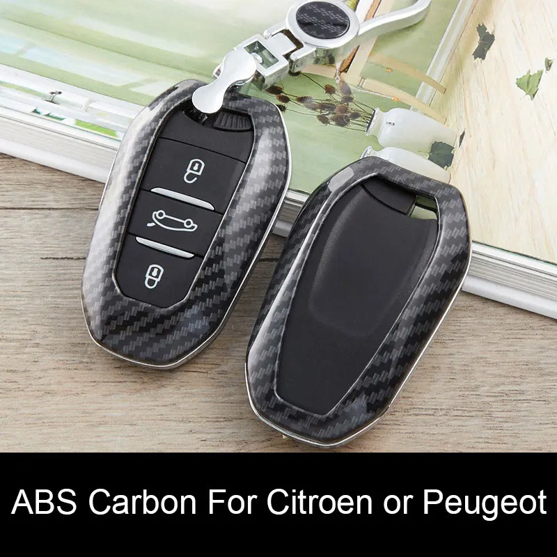 Чехол для автомобильного ключа из АБС-углеволокна чехол Citroen C4 CACTUS C5 C3 C6 C8 Picasso Xsara