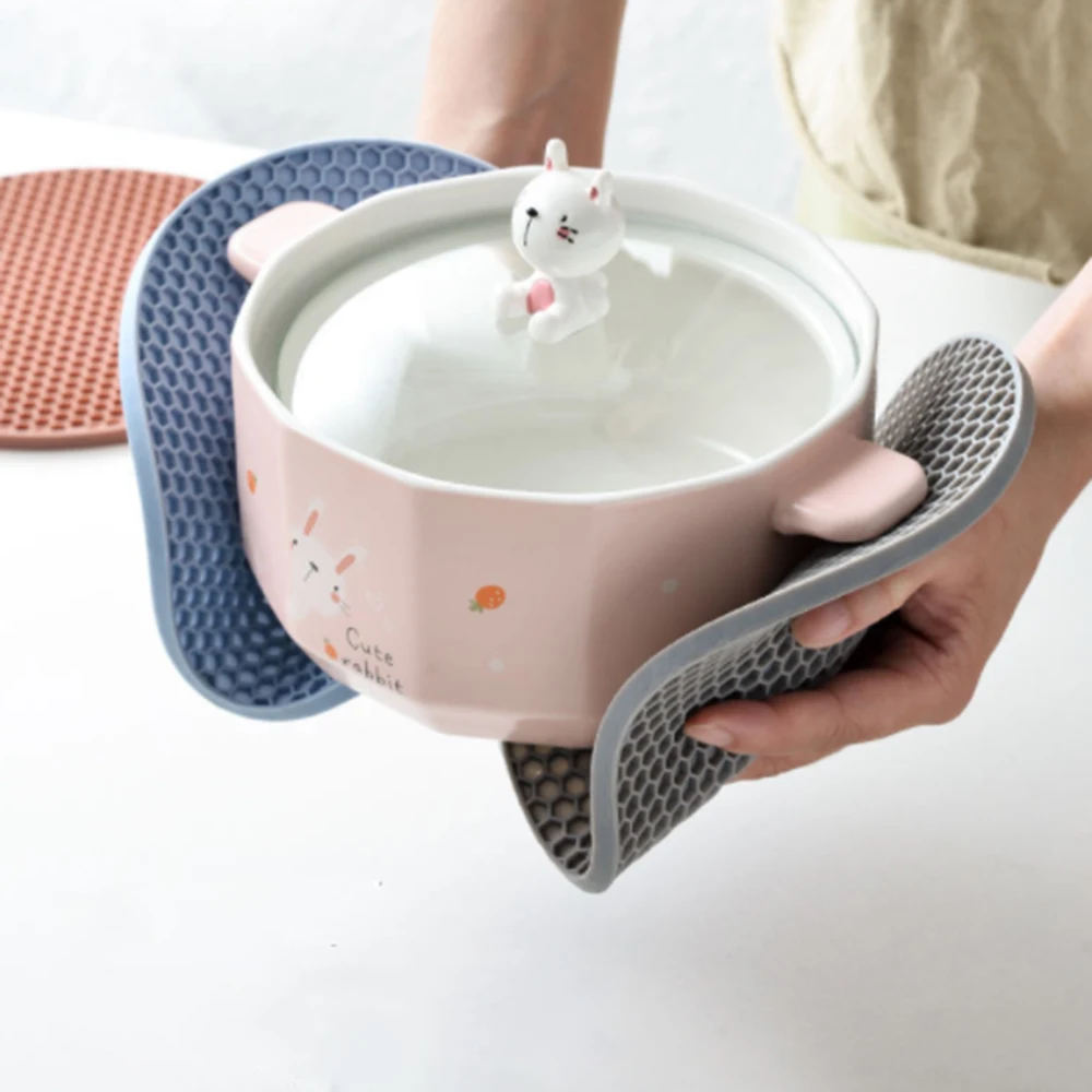 

Silicone Non-slip Coaster Durable Anti-scald Placemat Cup Insulation Mat Household Goods