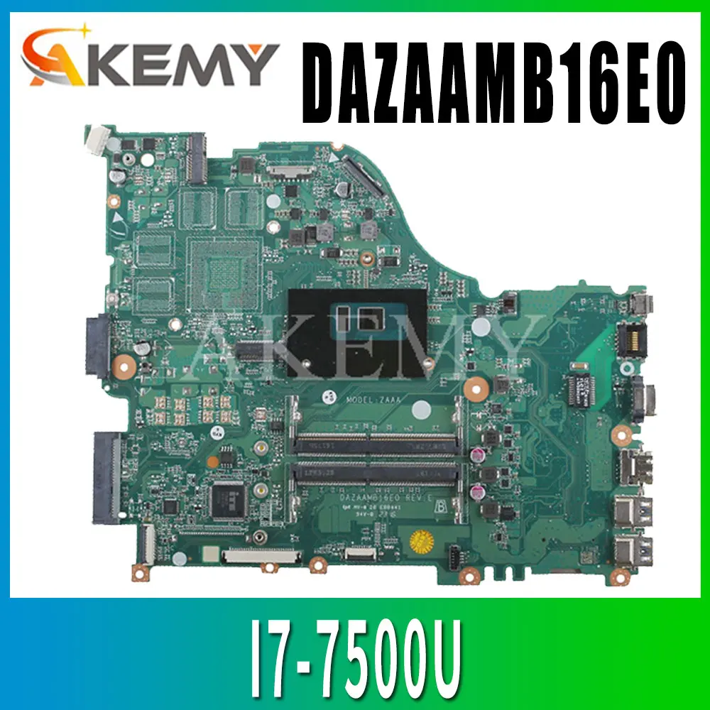 DAZAAMB16E0 REV:E для Acer E5 575 F5 573 575T материнская плата ноутбука CPU: 774 DDR4 NBGEP10026 100% ТЕСТ